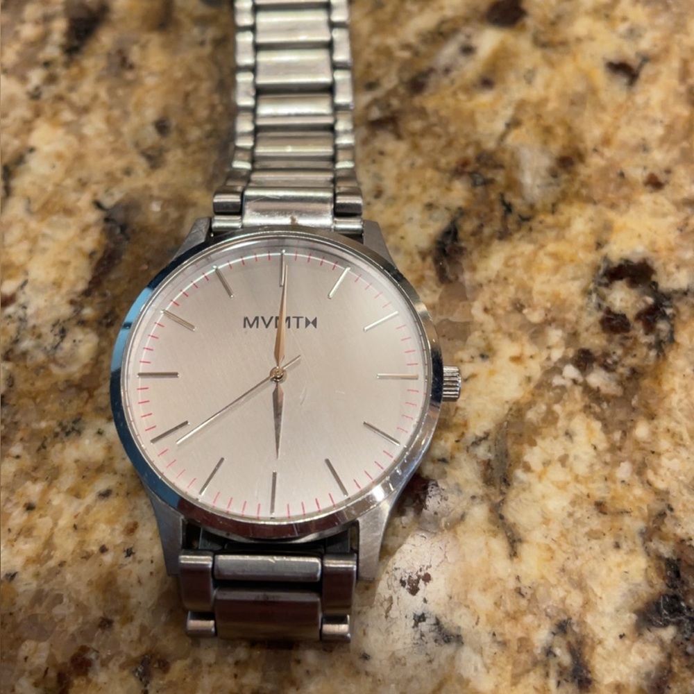 MVMT Silver stainless steel, Minimalist Dress Watch